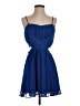Steppin' Out Solid Blue Cocktail Dress Size S - photo 1