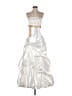 Jessica McClintock 100% Polyester White Cocktail Dress Size 5 - photo 1