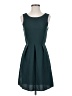 Everly Solid Teal Casual Dress Size S - photo 1