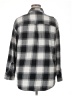 Old Navy 100% Cotton Checkered-gingham Black 3/4 Sleeve Button-Down Shirt Size XL - photo 2
