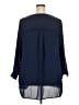 DR2 100% Polyester Blue 3/4 Sleeve Blouse Size 2X - photo 2