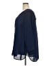 DR2 100% Polyester Blue 3/4 Sleeve Blouse Size 2X - photo 5