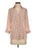 Iz Byer 100% Polyester Polka Dots Pink 3/4 Sleeve Blouse Size S - photo 1