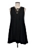 Green Envelope Solid Black Casual Dress Size M - photo 1