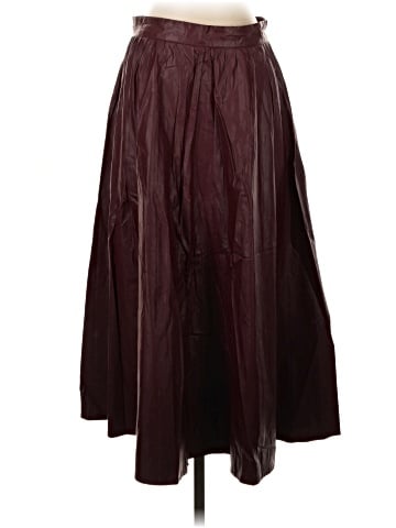Zara Faux Leather Skirt (view 1)