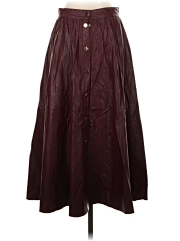 Zara Faux Leather Skirt (view 2)