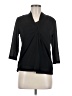 George 100% Polyester Black 3/4 Sleeve Blouse Size M - photo 1