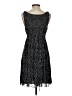 Intuitions Polka Dots Black Cocktail Dress Size S - photo 2