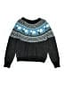 Holiday Time Print Blue Pullover Sweater Size 8 - 10 - photo 1