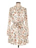 Blue Rain Floral Ivory Casual Dress Size L - photo 1