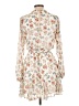Blue Rain Floral Ivory Casual Dress Size L - photo 2