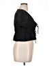 Lulus 100% Polyester Black Short Sleeve Top Size XL - photo 4