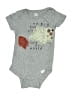 Gerber Graphic Gray Short Sleeve Onesie Size 3-6 mo - photo 1