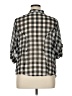 Millau Checkered-gingham Gray 3/4 Sleeve Button-Down Shirt Size XL - photo 2