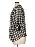 Millau Checkered-gingham Gray 3/4 Sleeve Button-Down Shirt Size XL - photo 5