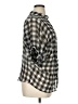 Millau Checkered-gingham Gray 3/4 Sleeve Button-Down Shirt Size XL - photo 4