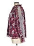 Calligraphie Burgundy Long Sleeve Blouse Size L - photo 5