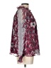 Calligraphie Burgundy Long Sleeve Blouse Size L - photo 4