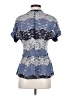 Eva Franco Blue Short Sleeve Blouse Size XS - photo 2