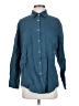 Threads 100% Linen Teal Long Sleeve Button-Down Shirt Size S - photo 1