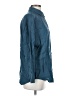 Threads 100% Linen Teal Long Sleeve Button-Down Shirt Size S - photo 4