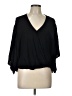 Alya 100% Rayon Black 3/4 Sleeve Blouse Size L - photo 1