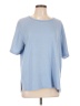 Stephanie Rogers Blue Short Sleeve T-Shirt Size L - photo 1