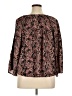 Collective Concepts 100% Polyester Brown 3/4 Sleeve Blouse Size XXL - photo 2