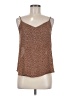 Mine 100% Polyester Brown Sleeveless Top Size M - photo 1