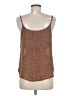 Mine 100% Polyester Brown Sleeveless Top Size M - photo 2
