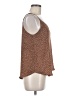 Mine 100% Polyester Brown Sleeveless Top Size M - photo 4