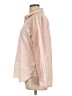 Garnet Hill Stripes Pink Long Sleeve Blouse Size 12 - photo 5