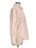 Garnet Hill Stripes Pink Long Sleeve Blouse Size 12 - photo 4