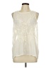Joan Vass Ivory Sleeveless Blouse Size L - photo 1