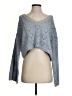 ON YOU Hearts Blue Pullover Sweater Size S - photo 1