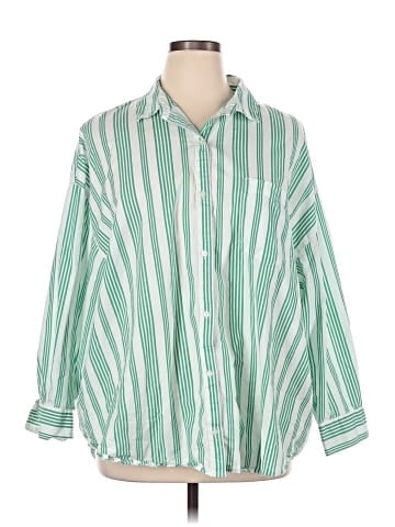 Old Navy 3/4 Sleeve Button-Down Shirt (view 1)