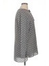 14th & Union 100% Polyester Gray 3/4 Sleeve Blouse Size XL - photo 4