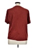 Cato Burgundy Short Sleeve Top Size XL - photo 2