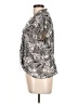 Studio 1940 100% Polyester Paisley Gray Short Sleeve Blouse Size L - photo 5