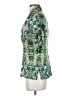 Etcetera 100% Polyester Teal 3/4 Sleeve Blouse Size 4 - photo 5