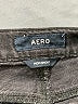 Aero 100% Cotton Black Denim Shorts Size 00 - photo 3