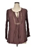 Daniel Rainn 100% Viscose Brown Long Sleeve Blouse Size 1X - photo 1