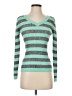 The Slope Brooklyn NY Stripes Teal Pullover Sweater Size S - photo 1