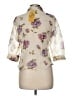 DressBarn Floral Ivory 3/4 Sleeve Blouse Size M (estimated) - photo 2