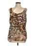 Sunny Leigh Brown Sleeveless Blouse Size L - photo 1
