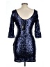 Lulus 100% Polyester Blue Cocktail Dress Size L - photo 2