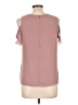 Q&A 100% Polyester Pink Short Sleeve Top Size L - photo 2