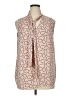 Halogen 100% Polyester Polka Dots Pink Sleeveless Blouse Size XL - photo 1