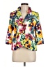 Walter by Walter Baker 100% Polyester Floral Yellow Blazer Size 8 - photo 1