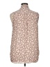 Halogen 100% Polyester Polka Dots Pink Sleeveless Blouse Size XL - photo 2